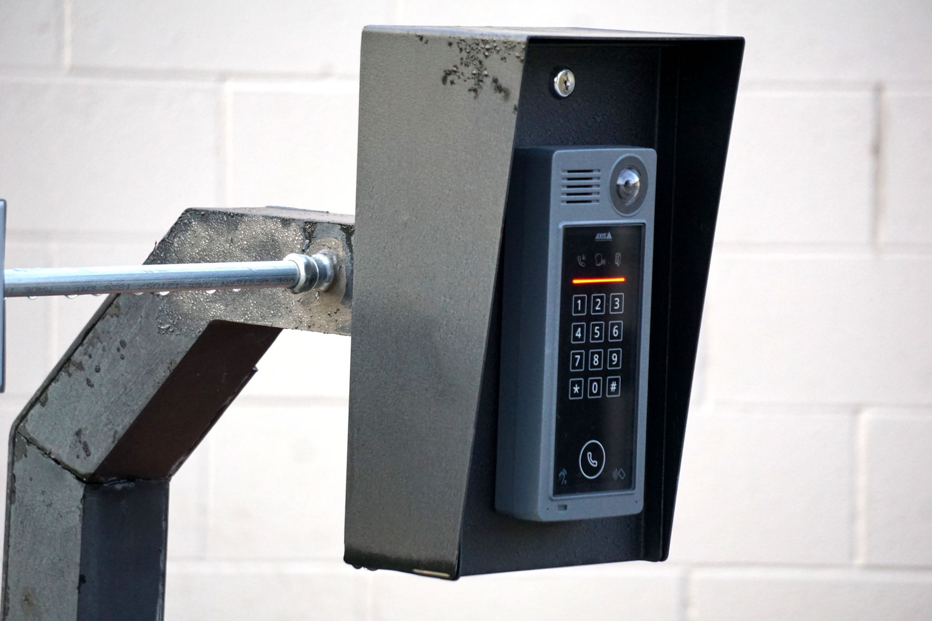 Interphone filaire vu de pres